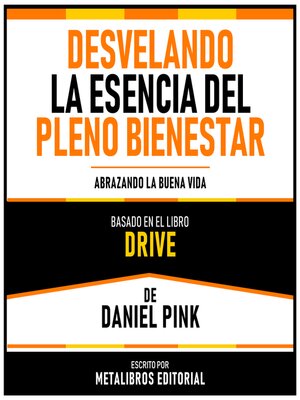 cover image of Desvelando La Esencia Del Pleno Bienestar--Basado En El Libro Drive De Daniel Pink